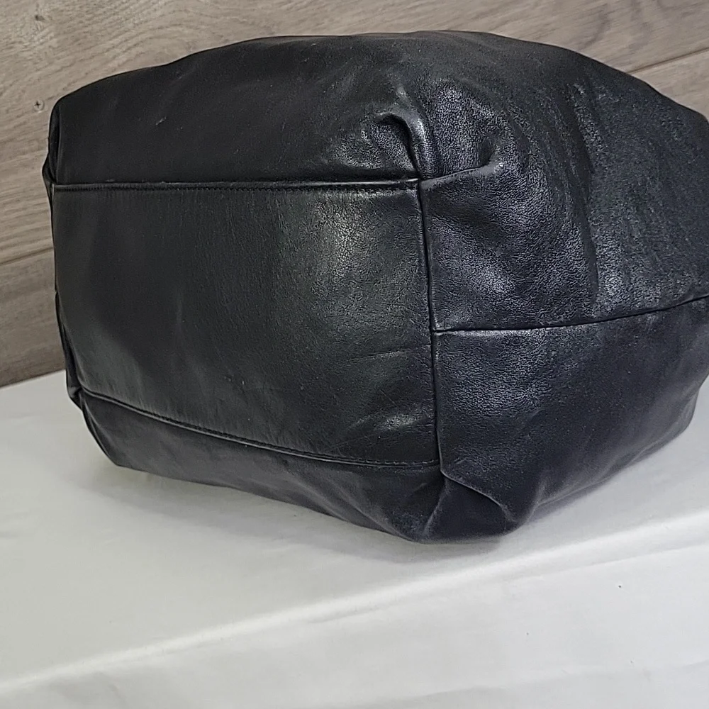 Barbara Milano Black Leather Bag
